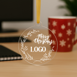 Alternative view of Glob plexiglas Personalizat Logo, Merry Christmas