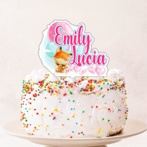 Cake Topper Personalizat Vulpita