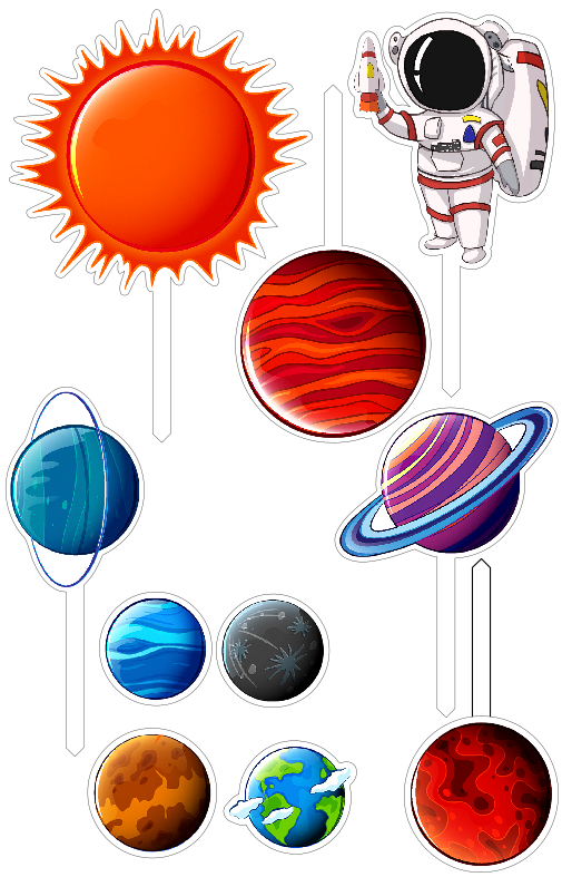 Set figurine tort, Spatiu - imagine 2