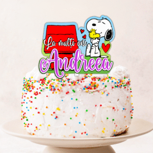 Cake Topper Personalizat Snoopy