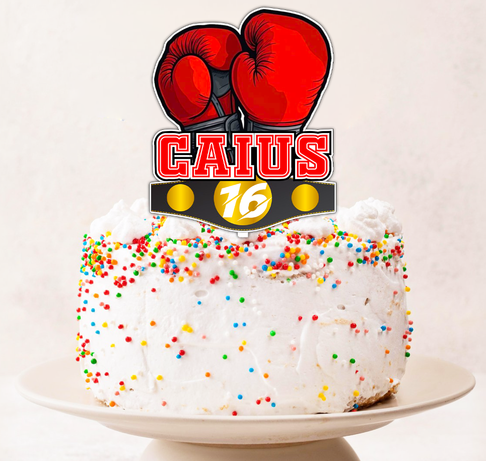 Cake Topper Personalizat Box