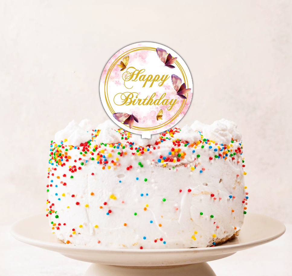 Cake Topper Happy Birthday M2