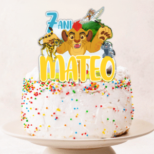 Cake Topper Personalizat Feline Guard