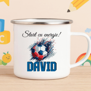 Cana metalica personalizata, Fotbal