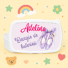 Caserolă personalizată copii – lunch box cu nume și tematică balerina