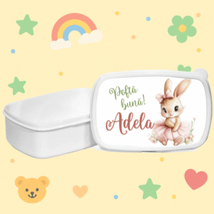 Alternative view of Caserola Personalizata Copii, Lunch-box Ballerina Bunny