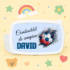 Caserolă personalizată copii – lunch box cu nume și tematică fotbal