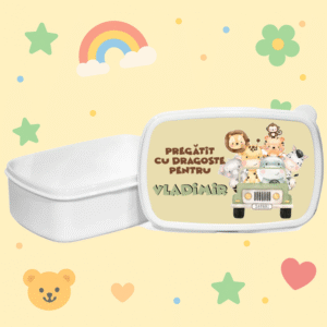 Alternative view of Caserola Personalizata Copii, Lunch-box Safari