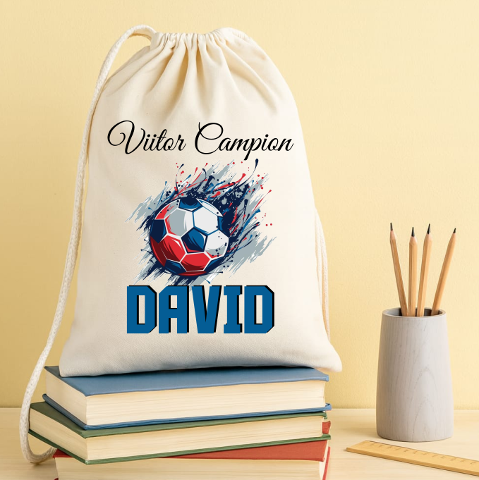 Rucsac personalizat textil, Fotbal - imagine 3