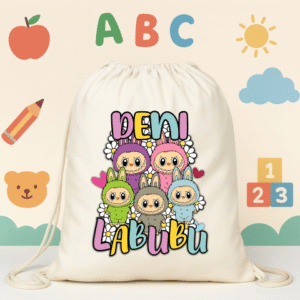 Alternative view of Rucsac personalizat textil, Labubu