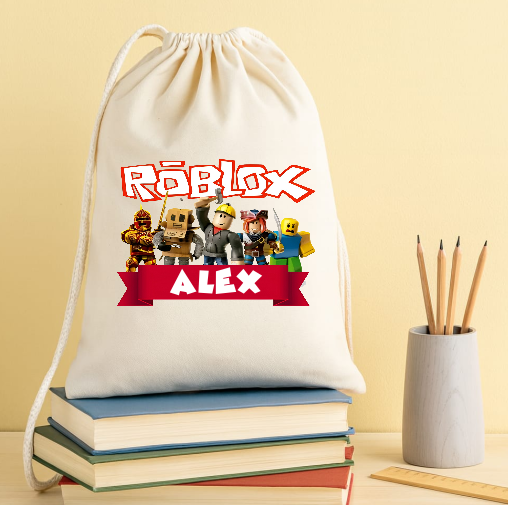 Rucsac personalizat textil, Roblox - imagine 2