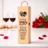 cutie vin personalizata poza cuplu, cadou valentine's day