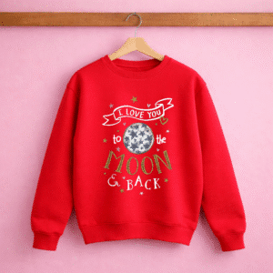 Alternative view of Bluza Unisex I love you to the Moon an Back