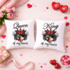 set perne personalizate poza cuplu queen king