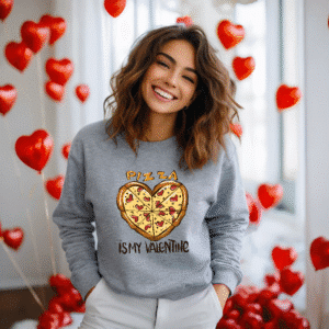 Alternative view of Bluza Unisex Pizza is my Valentine