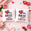 set perne personalizate cuplu, inima mea bate pentru