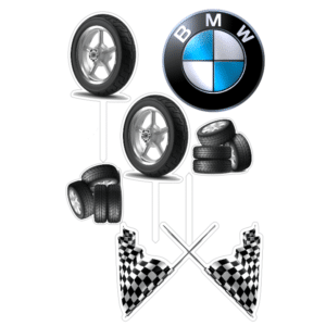 Alternative view of Set figurine tort, BMW