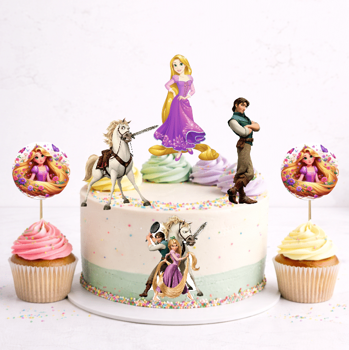 Set figurine tort, Rapunzel - imagine 3