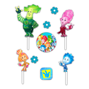 Alternative view of Set figurine tort, Fixiki