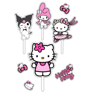 Alternative view of Set figurine tort, Hello Kitty