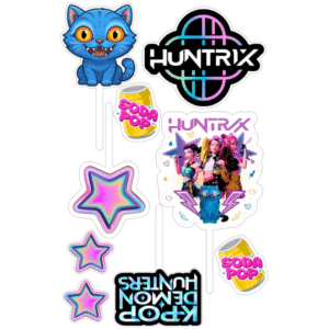 Alternative view of Set figurine tort, Huntrix K-Pop Demon Hunters