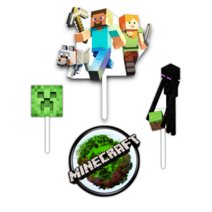 Alternative view of Set figurine tort, Minecraft