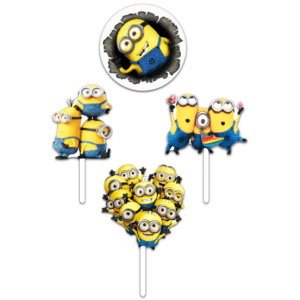 Alternative view of Set figurine tort, Minions