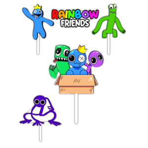 Alternative view of Set figurine tort, Rainbow Friends