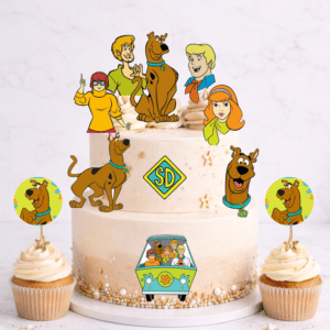 Set figurine tort, Scooby Doo - 🎉 Set party: Figurine tort + 35 etichete cupcakes (+35 lei)