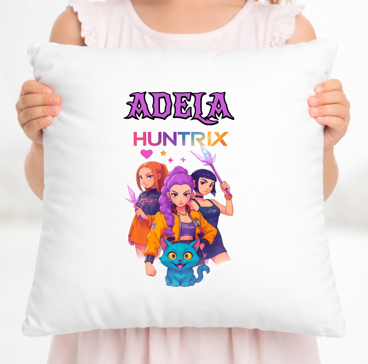 Set Cadou Personalizat Huntrix K-Pop, Tricou +Perna + Figurina Surpriza - imagine 3