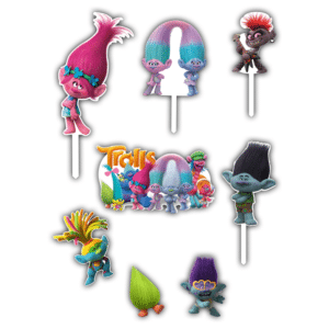 Alternative view of Set figurine tort, Trolls