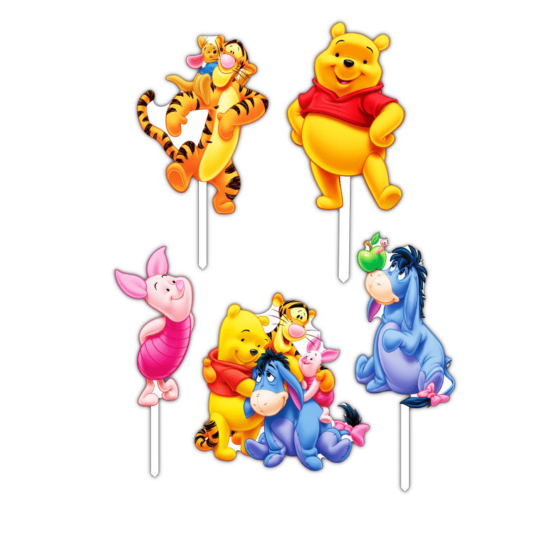 Set figurine tort, Winnie the Pooh - imagine 2