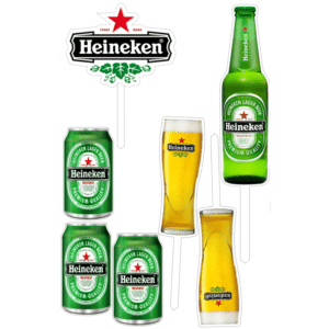 Alternative view of Set figurine tort, Bere Heineken