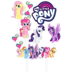 Alternative view of Set figurine tort, My Little Pony