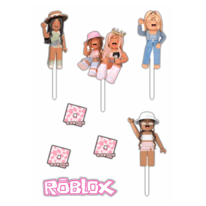 Alternative view of Set figurine tort, Roblox Girl