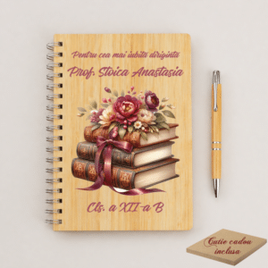 Alternative view of Set Cadou Personalizat Diriginta, Agenda + Pix bambus