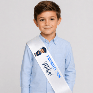 Alternative view of Cadou Personalizat Absolvire Copii Gradinita Scoala, Set Esarfa + Semn Carte + Pix