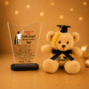 set cadou absolvire fiu trofeu personalizat ursulet
