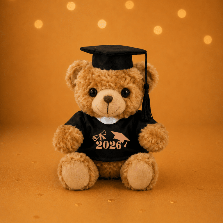 Set Cadou Personalizat Absolvire Fiica, Trofeu Personalizat + Ursulet Absolvent - imagine 3