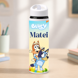 Alternative view of Bidon pentru Apă cu Pai Personalizat Bluey, 700 ml