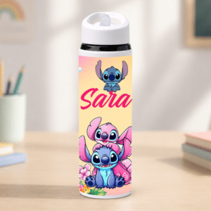 Alternative view of Bidon pentru Apă cu Pai Personalizat Stitch & Angel, 700 ml