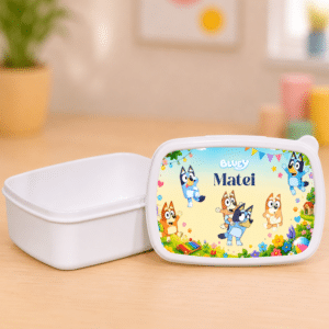 Alternative view of Set Personalizat Bluey, Caserolă și Bidon Apă cu Pai