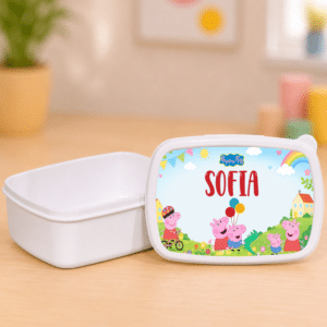Alternative view of Set Personalizat Peppa Pig, Caserolă și Bidon Apă cu Pai