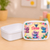 Set Personalizat Stitch & Angel, Caserolă și Bidon Apă cu Pai - imagine 2