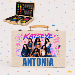Set Creativ de Colorat Personalizat Katseye, Set de Colorat 66 Piese