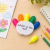 Set 5 Mini Markere Personalizate cu Logo, Suport în Formă de Palmă - imagine 3