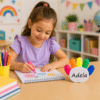 Set 5 Mini Markere Personalizate cu Nume, Suport în Formă de Palmă - imagine 2