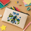 Set Personalizat Copii Bikeri, Rucsac + Sticlă Apă + Penar Textil Canvas - imagine 3