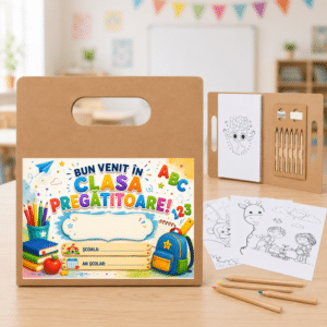 cadou bun venit clasa pregatitoare, set de colorat