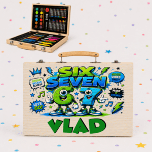 Set Creativ de Colorat Personalizat Six Seven, Set de Colorat 66 Piese